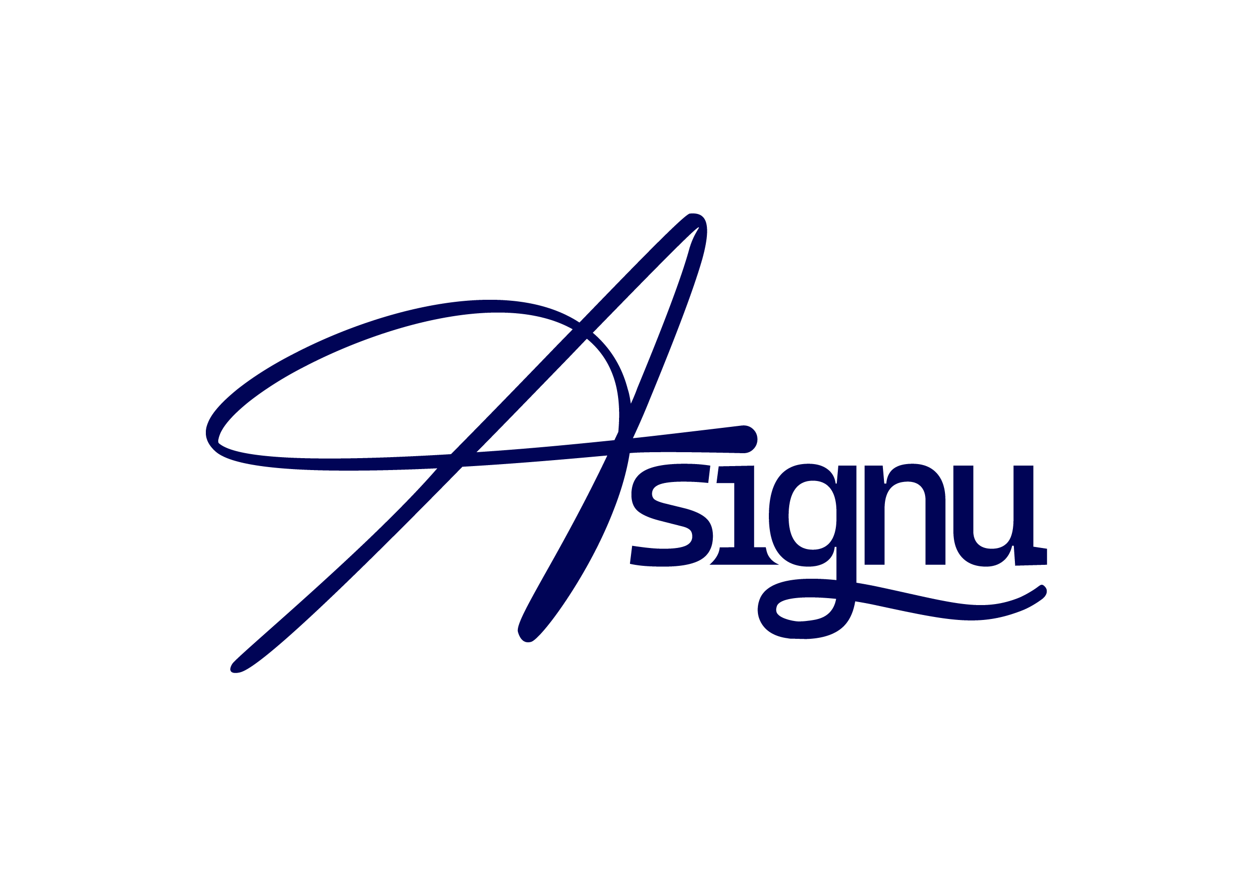 Asignu logo azul