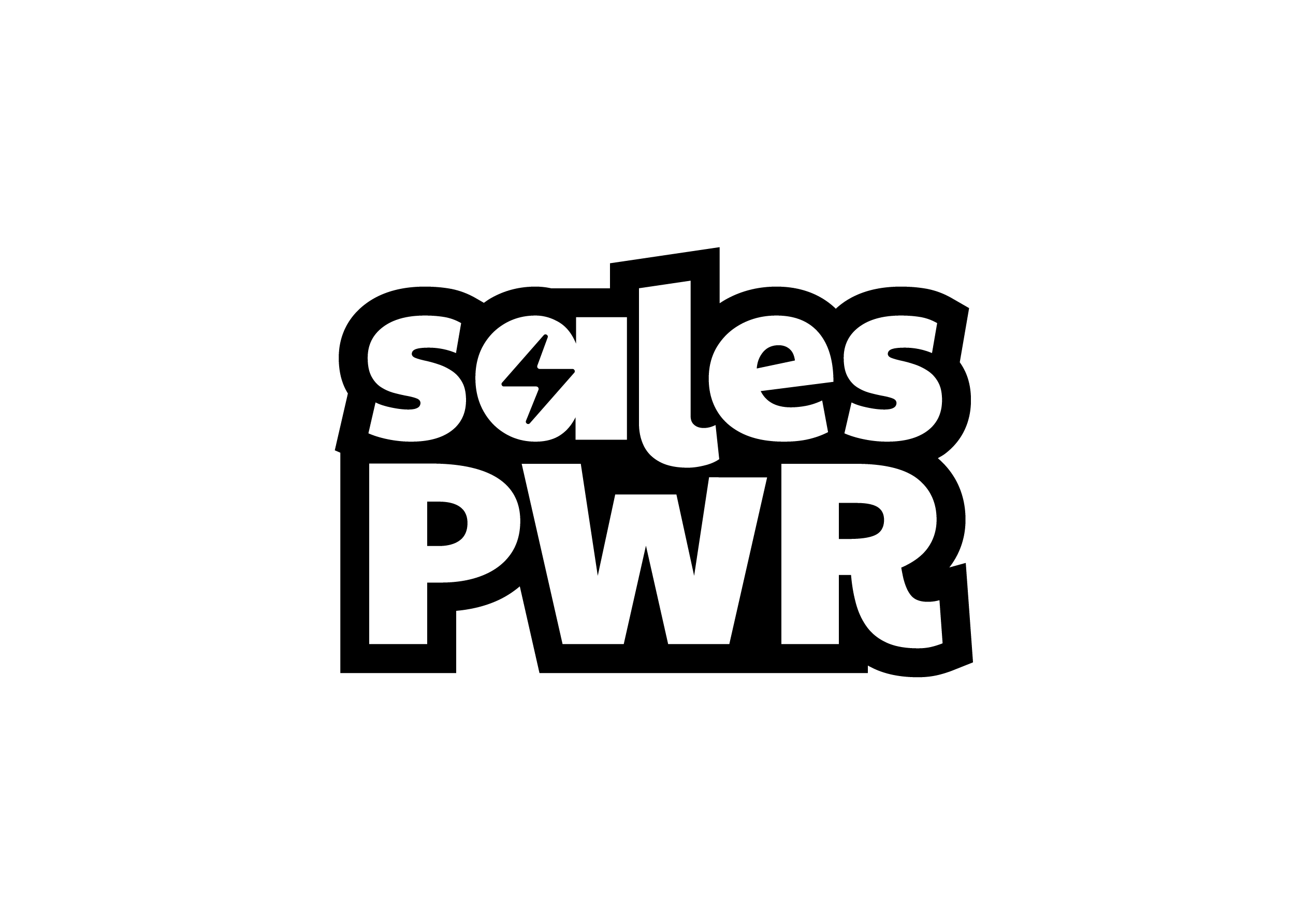 Sales PWR logo preto e branco